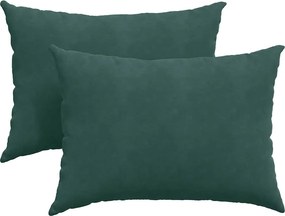 vidaXL Μαξιλάρι Καναπέ 2 pcs Σκούρο Πράσινο 70 x 50 cm