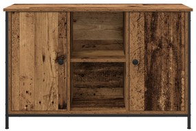 vidaXL Ντουλάπα TV Artisan Oak 101x35x65 cm Επεξεργασμένο Ξύλο και Χάλυβας