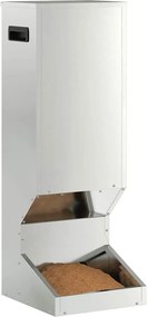 vidaXL Ταΐστρα ελαφιών Ασημί 28 x 30 x 80 εκ. Επικαλυμμένος Χάλυβας