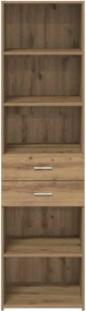 vidaXL Highboard Artisan Oak 50 x 42,5 x 185 εκ. Επεξεργασμένο ξύλο