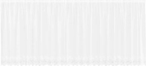 vidaXL Κουρτίνα Δαντέλας με κουρτίνες Λευκό 160 x 600 cm Πολυεστέρας