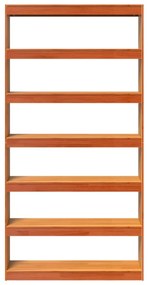 vidaXL Βιβλιοθήκη/Διαχωριστικό Χώρου 100x30x199,5 εκ Μασίφ Ξύλο Πεύκου