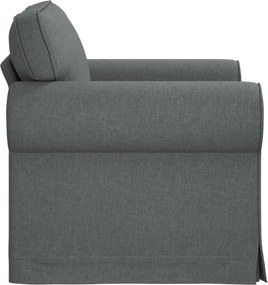 vidaXL Καναπές Σκούρο Γκρι