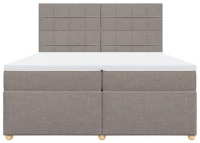 ΚΡΕΒΑΤΙ BOXSPRING ΜΕ ΣΤΡΩΜΑ TAUPE 200X200 ΕΚ. ΥΦΑΣΜΑΤΙΝΟ 3293691