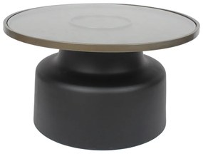 Liberta BOW COFFEE TABLE ΜΑΥΡΟ 71,5x71,5xH40cm 71,5x71,5xH40cm 04-1129