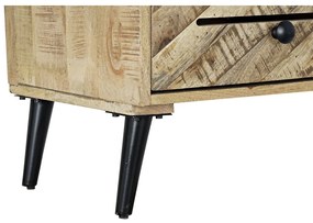 Ράφια DKD Home Decor Μαύρο Μέταλλο Σκούρο καφέ Ξύλο από Μάνγκο 100 x 40 x 180 cm