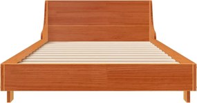 vidaXL Σκελετός Κρεβ. Χωρίς Στρώμα Καφέ Κεριού 75x190 εκ Μασίφ Πεύκο