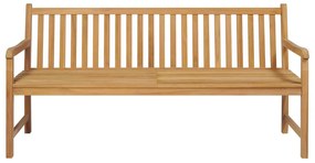 vidaXL Παγκάκι Κήπου 175 εκ. από Μασίφ Ξύλο Teak με Μπλε Μαξιλάρι