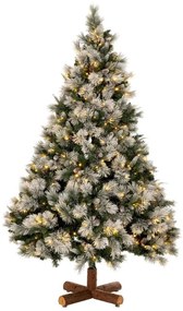 Χριστουγεννιάτικο Δέντρο Pre-Lit Snowy Montclair Spruce Με Λαμπάκια 90525 180cm (1176tips) Green-White