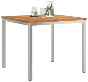 vidaXL Εξωτερικό Τραπέζι Φαγητού 90x90x74.5 εκ. Μασίφ ξύλο ακακίας