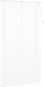 vidaXL Βενετσιάνικη Σκίαση Λευκός 213 x 110 εκ PVC