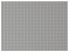 vidaXL Κουβέρτα Βαρύτητας Γκρι 152 x 203 εκ. 7 κ. Υφασμάτινη