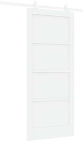 vidaXL Σετ Συρόμενης Πόρτας ORKDAL Λευκό 86 x 198.5 cm