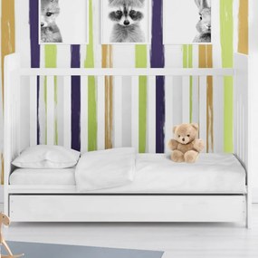 Σεντόνι Λίκνου Επίπεδο (80x110) Dimcol Solid White 491