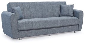 3 seater sofa-bed Devoted fabric grey 210x75x80cm 210x75x80 εκ.