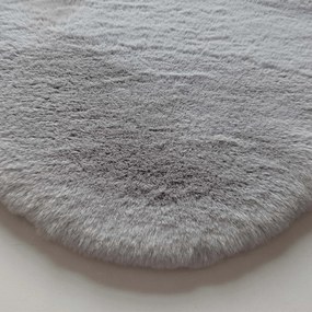 Χαλί Διαδρόμου Γούνινο (80x200) New Plan Puffy FC6 Light Grey