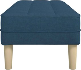vidaXL παγκάκι με μαξιλάρι Μπλε 113 x 57 x 39 εκ. ύφασμα