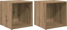vidaXL Σετ επίπλου τηλεόρασης 2 pcs Artisan Oak Επεξεργασμένο ξύλο