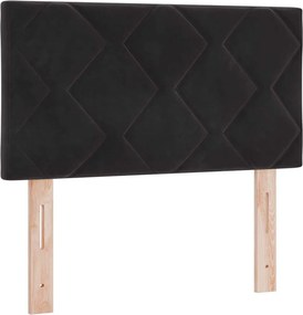 vidaXL Κεφαλάρι Μαύρο 80 cm Βελούδο