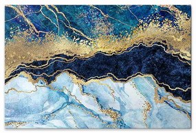 Πίνακας σε καμβά Deep Blue&quot; Megapap ψηφιακής εκτύπωσης 125x80x3εκ.&quot;