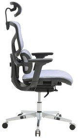 Καρέκλα γραφείου διευθυντή Karlo μπλε mesh ύφασμα 72x70x112εκ 72x70x112 εκ.