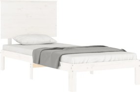 vidaXL Σκελετός Κρεβ. Χωρίς Στρώμα Λευκό 90x200 εκ Μασίφ Πεύκο