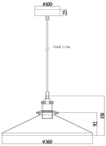 Φωτιστικό Piera-Μαύρο