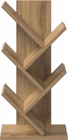 vidaXL Ραφιέρα Δέντρου 4-Επίπεδη 30 x 18 x 60 εκ Επεξεργασμένο Ξύλο