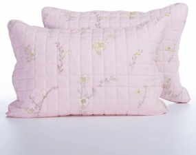 Ζεύγος Μαξιλαροθήκες Καπιτονέ (52x72) Nef-Nef Homeware Smart Irida Pink