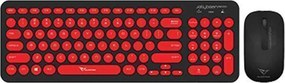 ALCATROZ WIRELESS MOUSE AND KEYBOARD JELLYBEAN A2000 B.RED