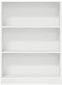 vidaXL Βιβλιοθήκη Λευκή 80x24x109 εκ. από Επεξεργασμένο Ξύλο