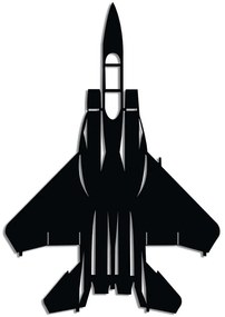 Διακοσμητικό Τοίχου F-15 891TNL3449 42x60cm Black Wallity Μέταλλο