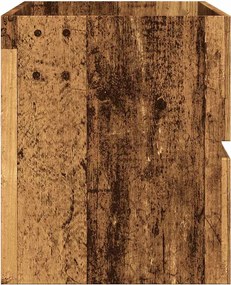vidaXL Ντουλάπι Νιπτήρα Μαύρο 100x38,5x45 εκ. Επεξεργασμένο Ξύλο