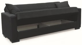 ROVER BLACK ΥΦΑΣΜΑ 3ΘΕΣΙΟΣ ΚΑΝΑΠΕΣ/ΚΡΕΒΑΤΙ ΜΕ ΑΠΟΘ.ΧΩΡΟ 210X80εκ.