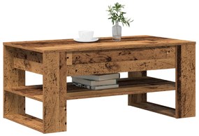 vidaXL Τραπεζάκι Καφέ από Παλιό Ξύλο 102x55x45 εκ. Μηχανικής Ξυλείας