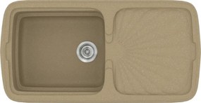 Sanitec Classic 306 (96×51) - Γρανιτένιος νεροχύτης - Metallic CREAM