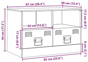 ΈΠΙΠΛΟ ΤΗΛΕΟΡΑΣΗΣ ΑΝΘΡΑΚΙ 67X39X44 ΕΚ. ΑΠΟ ΧΑΛΥΒΑ 841743