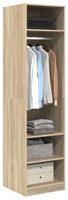 vidaXL Ντουλάπα Χρώμα Sonoma Δρυς 50 x 50 x 200 εκ. από Επεξ. Ξύλο