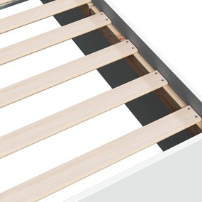 vidaXL Πλαίσιο Κρεβατιού Λευκό 160 x 200 εκ. από Επεξεργασμένο Ξύλο