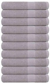 vidaXL Πετσέτες Σάουνας FROGN 10 τεμ. Γκρι 80x200 εκ. 360 γρ./μ²