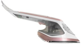 Σίδερο ατμού 2in1 Adler AD 5044, 1800W, 180ml, 25g/min, Κεραμική πλάκα, οθόνη LED, Κάθετο και οριζόντιο σιδέρωμα, Λευκό/Χρυσό