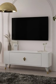Stewehome Μοντέρνο έπιπλο τηλεόρασης με ντουλάπι 120x26x48 cm