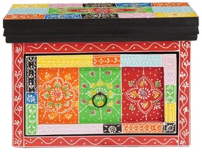vidaXL Κομοδίνα 2 τεμ 40x30x28 εκ Φυσικό Ξύλο Μάνγκο & Μηχανικά Ξύλα