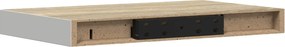 vidaXL Ράφι Τοίχου Δρυς/Άσπρο 40x23,5x3,8 εκ. MDF