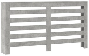 vidaXL Κάλυμμα Καλοριφέρ Γκρι Σκυροδέματος 149x20x82 εκ. Επεξ. Ξύλο