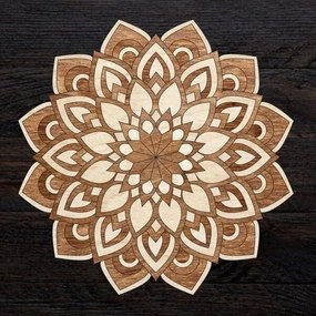 Σετ των 2 Intra απο ξύλο plywood 3mm-4mm πάχος – ξύλο τέχνης τοίχου με στρώματα ξύλου Mandala 35x40 cm INTRAVECTRY-MY555163