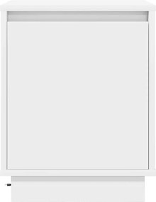 vidaXL Κομοδίνο Λευκό 39 x 34,5 x 50 εκ. Επεξεργασμένο ξύλο