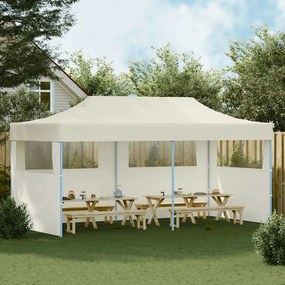 vidaXL Τέντα Εκδηλώσεων Pop-up Πτυσσόμενη Κρεμ 3 x 6 μ.