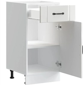 vidaXL ντουλάπι βάσης κουζίνας Lucca Λευκό Υψηλής στιλπνότητας