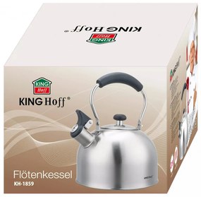 Βραστήρας Kinghoff KH 1859, 2.5 l, Επαγωγή, Ξύλινη λαβή, Inox